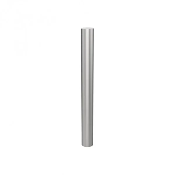 Påkjøringsvern Stolpe Rustfritt stål dia 108mm høyde 100 cm Flat avslutning - INNBETONERING-image-1