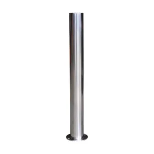 Påkjøringsvern Stolpe Rustfritt stål dia 108mm høyde 100 cm Flat avslutning-image-1